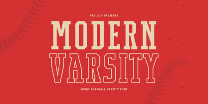 Modern Varsity Font Poster 1