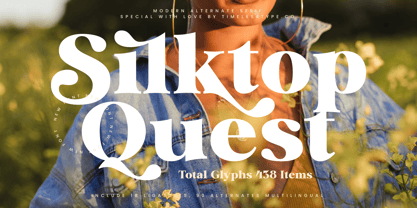 Silktop Quest Font Poster 1