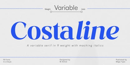 Costaline Font Poster 1