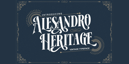 Alesandro Font Poster 1