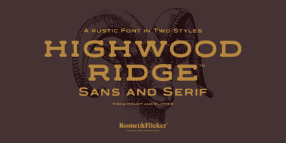 Highwood Ridge Font Poster 1