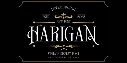 Harigan Font Poster 1