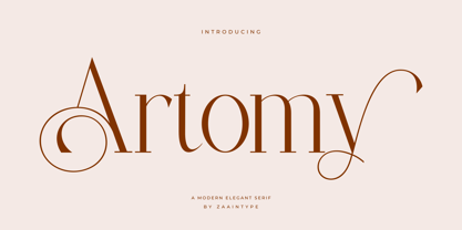 Artomy Font Poster 1