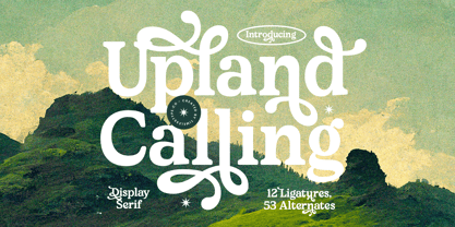 Upland Calling Font Poster 1