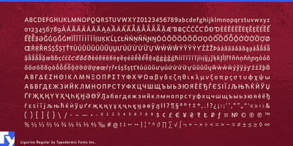 Ligurino Font Poster 5