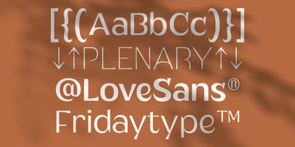 Plenary Font Poster 7