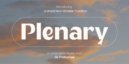 Plenary Font Poster 1