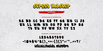 Street Master Font Poster 14