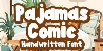 Pajamas Comic Font Poster 1