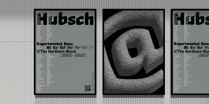 Hubsch Font Poster 1