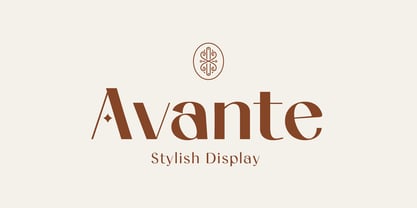 Avante Font Poster 1