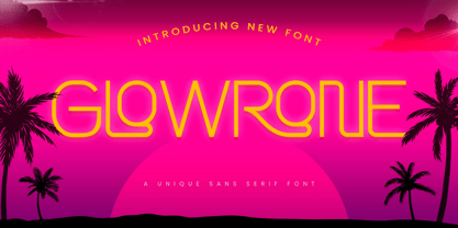 Glowrone Font Poster 1