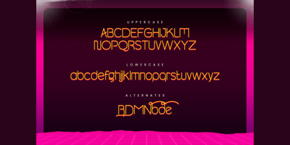 Glowrone Font Poster 3