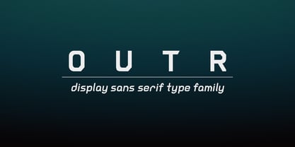 Outr Font Poster 1