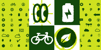 Climate Icon Font Poster 2