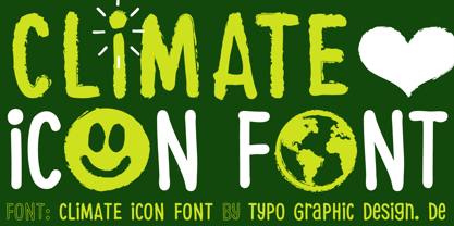 Climate Icon Font Poster 4