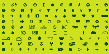 Climate Icon Font Poster 3