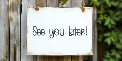 Later Alligator Regular Font Poster 4