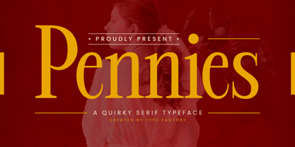 Pennies Font Poster 1