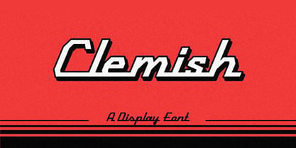 Clemish Script Font Poster 1