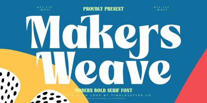 Makers Weave Font Poster 1