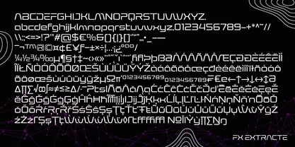 FX Extracte Font Poster 12