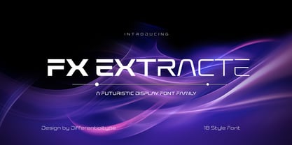 FX Extracte Font Poster 1