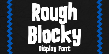 Rough Blocky Font Poster 1