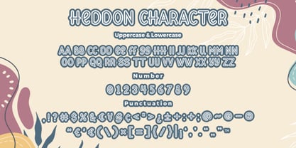 Heddon Rounded Outline Font Poster 8