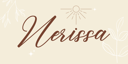 Narissa Script Font Poster 1