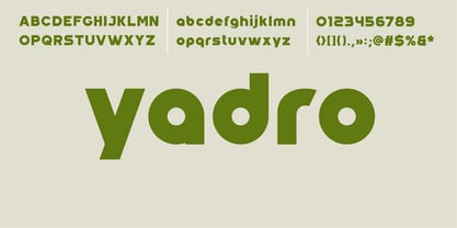 Yadro Font Poster 2