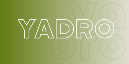 Yadro Font Poster 3