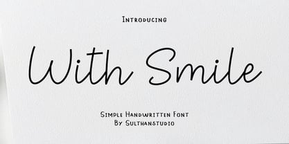 With smile Font Poster 1