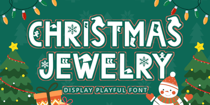 Christmas Jewelry Font Poster 1