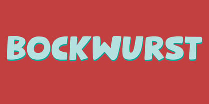 Bockwurst Font Poster 1