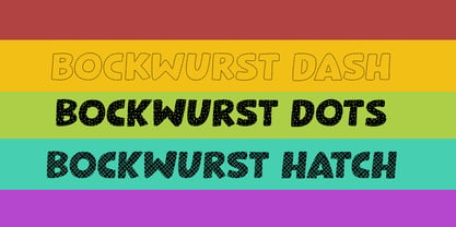 Bockwurst Font Poster 6