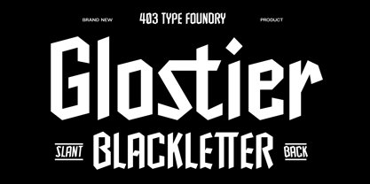 403 Glostier Font Poster 1