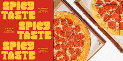 Groovy Cheese Font Poster 5