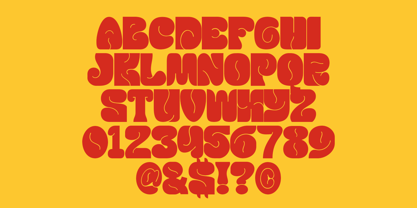 Groovy Cheese Font Poster 8