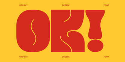 Groovy Cheese Font Poster 4