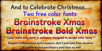 Brainstroke Font Poster 6