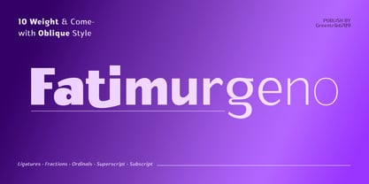 Fatimurgeno Font Poster 1