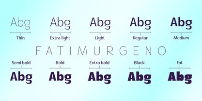 Fatimurgeno Font Poster 7