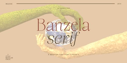 Banzela Font Poster 1