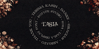 Tasla Font Poster 9