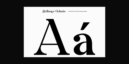 Briliance Gelanio Font Poster 5