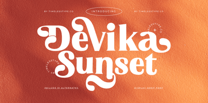 Devika Sunset Fuente Póster 1