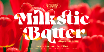 Milkstic Batter Font Poster 1