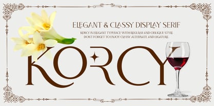 Korcy Font Poster 1