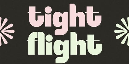 SLTF Tight Flight Font Poster 1